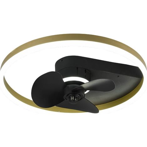 Reality Borgholm Borgholm Ventilador de techo moderno negro mate 2700-6500K Mando a distancia (1/5)