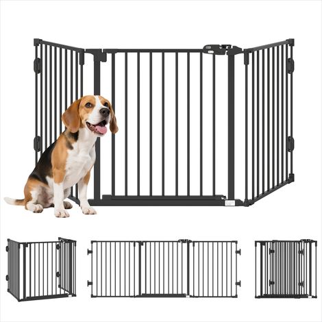 Chatière En acier barrière de sécurité chien pliable 3 panneaux (1/5)