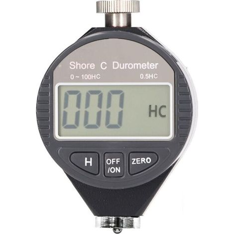 Testeur de Dureté Numérique Portable, 0-100 Shore Type A/C/D Duromètre avec écran LCD pour Caoutchouc, Pneu, Plastique, Plastique Thermique, Revêtement de Sol(C),de (1/4)
