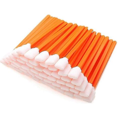 100 Pcs Foam Swabs Sticks Cleanroom Detailing Swab Sponge Sticks for Inkjet Printer, Optical Instruments,Camera Sensors (1/5)
