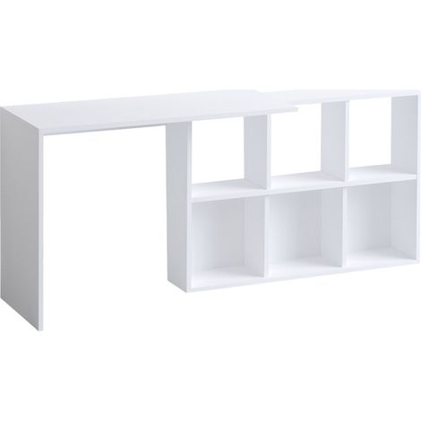 Holzschreibtisch "Jack" - 145 x 45 x 74 cm - Weiße Eiche