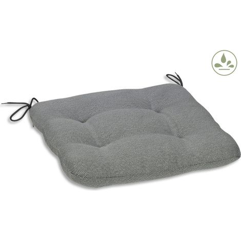 GO-DE Sitzkissen Carina 38 cm x 38 cm x 5 cm, grau Auflagen & Hussen (1/3)