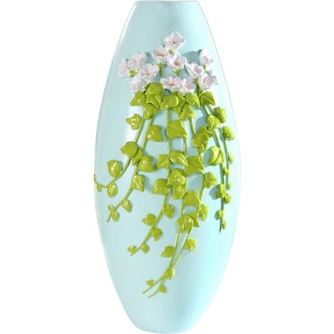 Handgefertigtes Arrangement in Harzvase, dekorativ für Landhausstil-11x28cm (1/5)