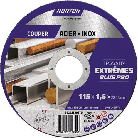 NORTON extreme 115x1.6 Stahl-/Edelstahlscheibe NORTON