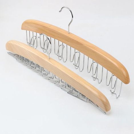 porte-cravates En Bois De Luxe 24 Crochets Pour Armoire Cravates, Porte-manteau 24 Cravates Dans L'armoire (1/4)
