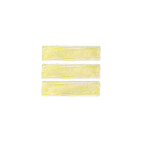 Lot de 3 tampons de nettoyage de vitres en microfibre pour nettoyeur de vitres Karcher WV2 WV5