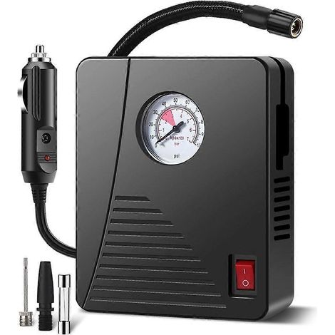 Compresseur d'air électrique numérique pour gonfler les pneus de vélo, de ballon et de voiture (1/5)