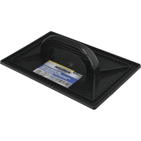 Talocha plástica redonda 27x18 cm con mango negro y alveolos (1/5)