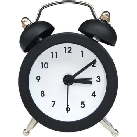 Mini Réveil à Quartz,Réveil Matin avec Petit Cadran de 5 CM,Réveil à Piles Bouton,5 CM Réveil Vintage (1/4)