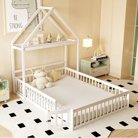 Bett Schlafplatz Stauraum 140x200 Massivholz OKMYHOME (1/5)