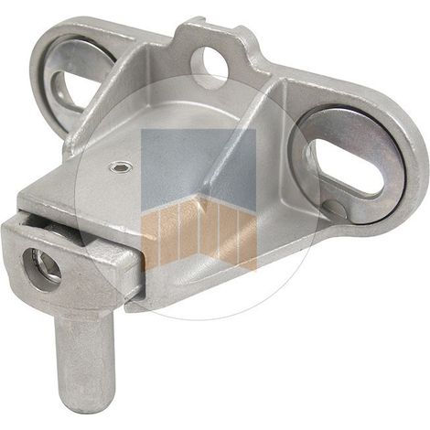 Portac – Gond de fixation à visser multiréglage inox – Système 2 points de réglage – Pour vantail léger jusqu'à 30 kg – Axe diamètre 12 mm (1/2)