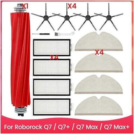 Kit d'accessoires pour aspirateur robot Xiaomi Roborock Q7 / Q7+ / Q7 Max / Q7 Max+ - Pièces détachées : Brosse latérale principale H (1/5)