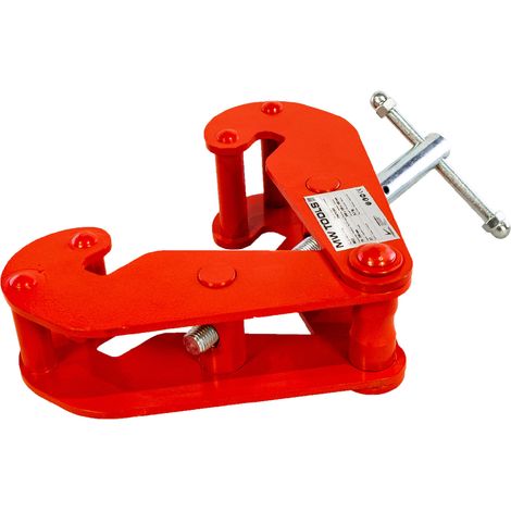 Mw Tools – Pince à poutre 2 tonnes – Capacité 75 à 200 mm – Pour profilés IPE, INP, HEA – Montage facile – BKL2