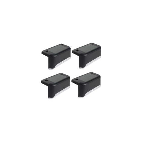 4er-Set Solar-LED-Leuchten für Terrasse, Garten, Einfahrt, Treppe, Zaun, IP65 wasserdicht - Crezuo (1/4)