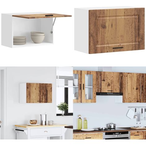 vidaXL Küchen-Hängeschrank Porto Altholz-Optik Holzwerkstoff (1/5)