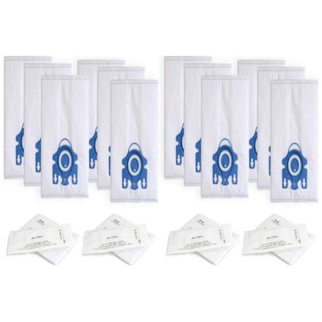 12 Ersatz-Staubsaugerbeutel und 4 Filtersets für Miele HyClean 3D Efficiency GN Classic C1 (1/5)