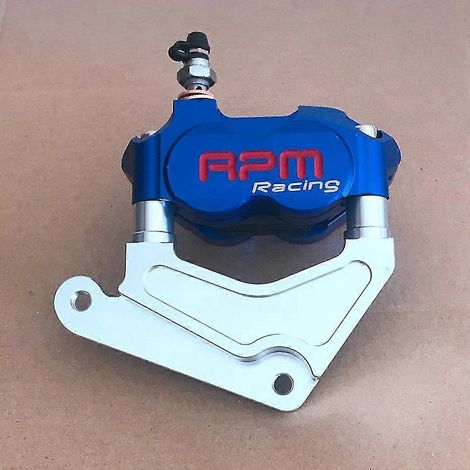 Étriers de frein radiaux à quatre pistons de 82 mm pour moto Honda Dio AF 18/27/28/34/35 - Bleu 220 mm (1/5)