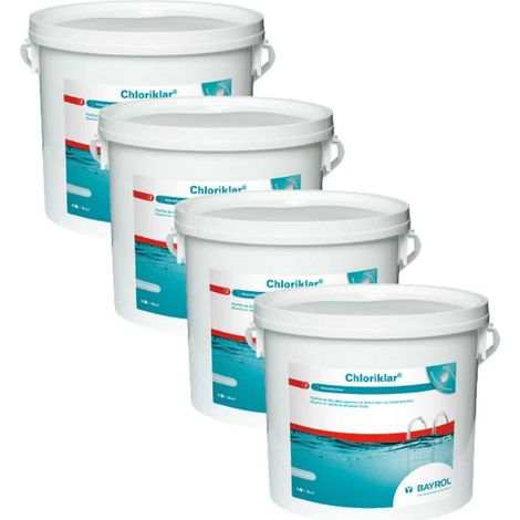 Pack Chlore choc pastille Chloriklar 5 kg Bayrol Quantité Pack de 4