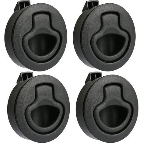 4 Pack Push Lock pour camping-car, Flip Lock, Lock de meubles, Accès verrou, Trou, Locker, Ascenseur à tiroir, Verrouillage de trou pour camping-car (1/5)