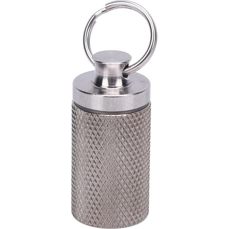 Étui à Capsules Portable en Acier Inoxydable avec Conception étanche pour Les Voyages et Le Stockage en Extérieur (1/4)