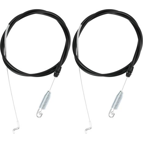 Lot de 2 câbles de traction compatibles avec 290-945 compatibles avec 119-2379 avec coude en Z et extrémités à ressort, longueur de 166,4 cm (1/5)