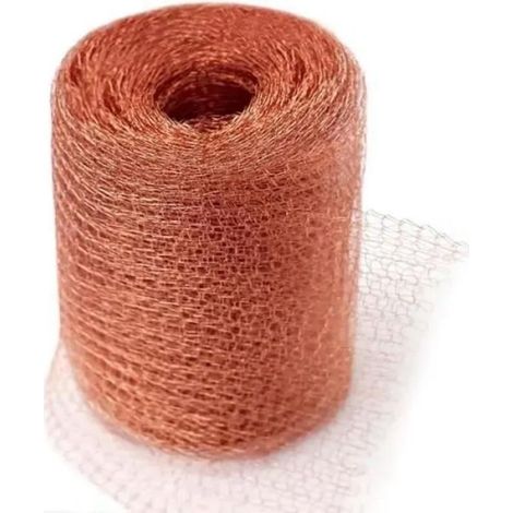 Grillage Anti Rongeur 6MCuivre Anti Limace Escargot Souris Rat Oiseaux Nematodes Filet de Cuivre Tricot pour l'intérieurJardi (1/4)