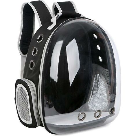 Thsinde Pet Cats And Dogs Go Out Portable Panoramique Transparent Space Backpack (Noir) (1/5)