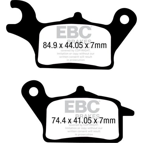 Pastiglie freno per scooter EBC SFA708 (set per 1 disco)