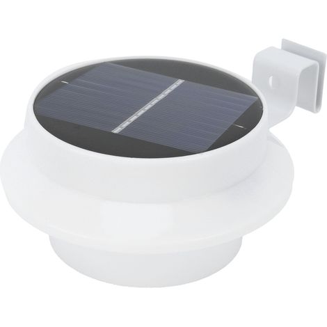 Solarbetriebene Außenzaunleuchte, 13 wasserdichte LEDs, Dachrinnenleuchte, weiße Landschaftsgartenbeleuchtung. (1/5)
