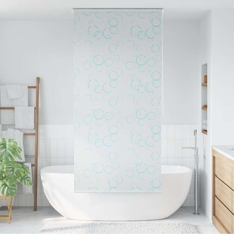 Store de douche 80x240 cm à motif bulles