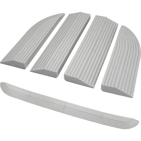 Rampe de Seuil pour Portes, Rampe pour Fauteuil Roulant en Caoutchouc Accessoires de Rampe de Seuil, Rampe de Seuil en Caoutchouc, Assemblage Libre, pour Balayeuse, Seuil de Porte, Escalier (1/5)