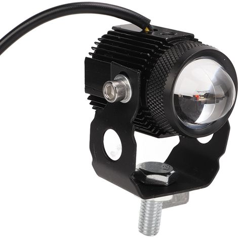 Paire de phares LED pour moto, feux de route et de croisement, lumière jaune et blanche, étanches IP65, universels (1/5)