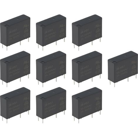 10 HF46F-24-HS1 4-Pin Power Relays 24V DC 5A/250V AC for Household Appliances (1/5)
