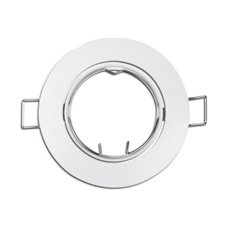 ARO HALOGENO METALICO. OSCILANTE. COLOR BLANCO. Ø8,4cm EDM (1/2)