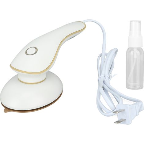 Mini fer à repasser portable sec et vapeur, blanc, usage domestique et voyage, fiche américaine 110V, sécurité élevée, pour dortoir (1/5)