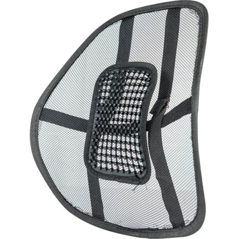 schienale ergonomico relax nero per sedie e sedili (1/3)