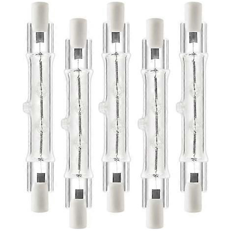Lot de 5 ampoules halogènes linéaires R7s 118 mm 300 W 230 V (1/4)