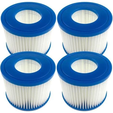 Filtre pour Spa Gonflable Taille I, II, III, VI Cartouches filtrantes compatibles (4, Taille VI : φ10 x H 8 cm, φ intérieur 5,2 cm) (1/4)