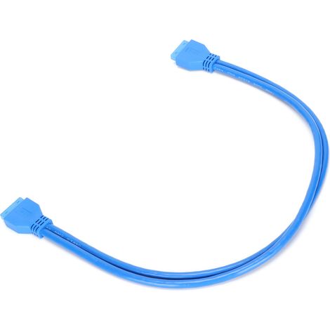 USB-3.0-Verlängerungskabel, 20-poliger Stecker auf 20-poligen Stecker, kompatibel mit USB 2.0/1.1, 50 cm (1/5)