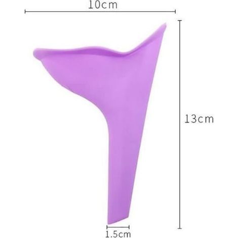 3 PCS Pisse Debout Voyage Fémme Silicone Entonnoir de Pipi Réutilisable Portable Urinoir De Poche pour Les Voyages Campi Étiquette (1/4)