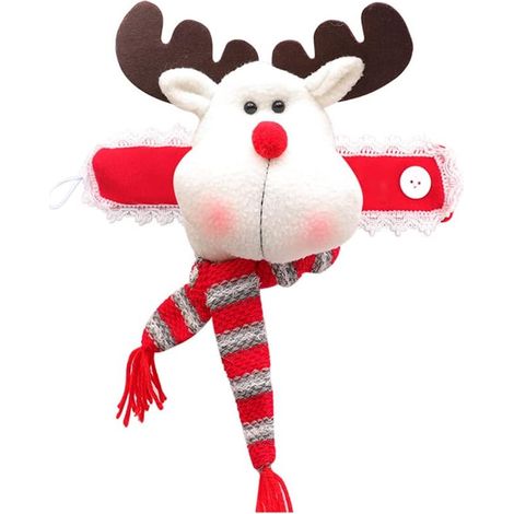 Embrasse Noël Père Noël/bonhomme neige – motif festif pour poupée, fenêtre ou décoration saisonnière