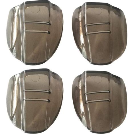2 paires de lunettes de sécurité avec protections latérales et verres coulissants à un seul trou, en plastique transparent (1/4)