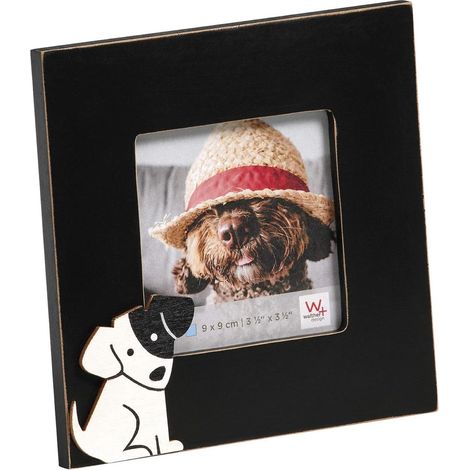 Portraitrahmen Hund 9x9cm Schwarz (1/3)