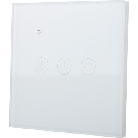 Interrupteur intelligent WiFi avec télécommande sans fil pour téléphone portable, 3 voies DS-101-3 200-240 V CA (1/5)