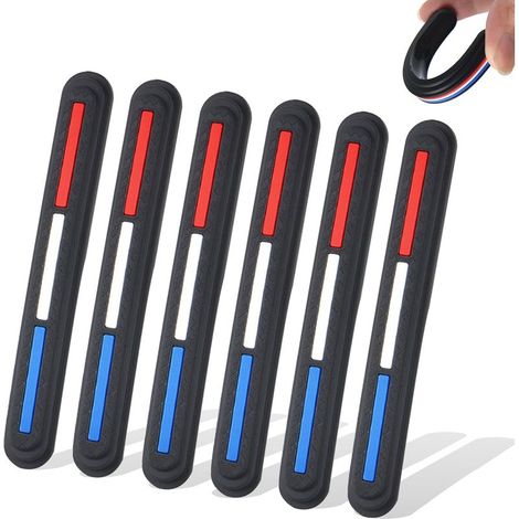 protezioni per portiere auto, 10 x 8 x 0,8 cm, nere, strisce anticollisione, protezioni per portiere auto, protezioni per bordi specchietto retrovisore (1/5)