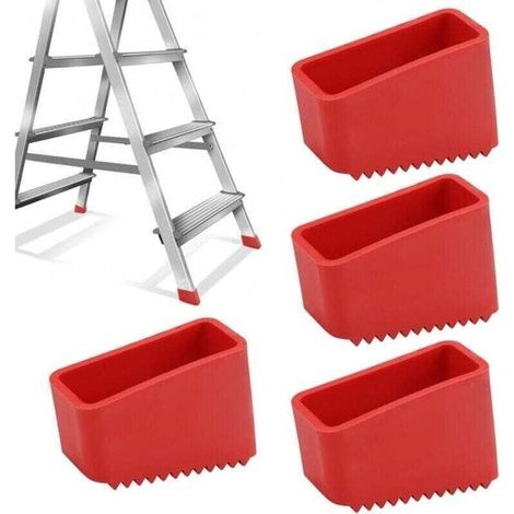 Embouts en caoutchouc pour échelles, embouts d'escabeau 50 x 20 mm, embouts de rechange universels pour échelles pliantes, pour les bricoleurs. (1/4)