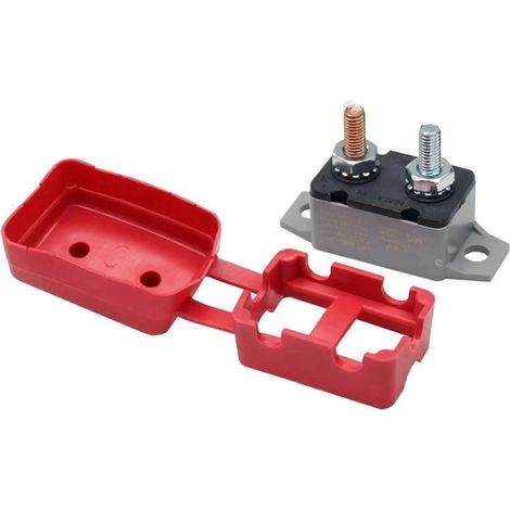 Disjoncteur 25A 12V CC, fusible à réarmement automatique étanche, compatible avec les véhicules à double batterie. (1/5)
