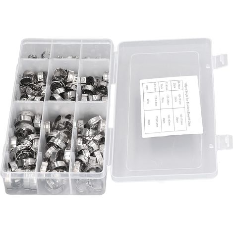 Kit de 180 Raccords de Serrage pour Conduites de Carburant en Acier Inoxydable, Accessoires pour Systèmes d'Injection