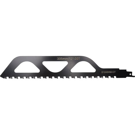 Reciprocating Saw Blade Black Color Cemented Carbide Brick Cutting Recip Saw Blade for Construction 12 Inch