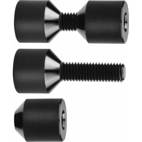 Goupille de trou de bride en alliage d'aluminium, 2 pièces, 1 1/8 pouces de diamètre, alignement pour trous de boulons de 3/8 à 1,0 pouces (1/5)